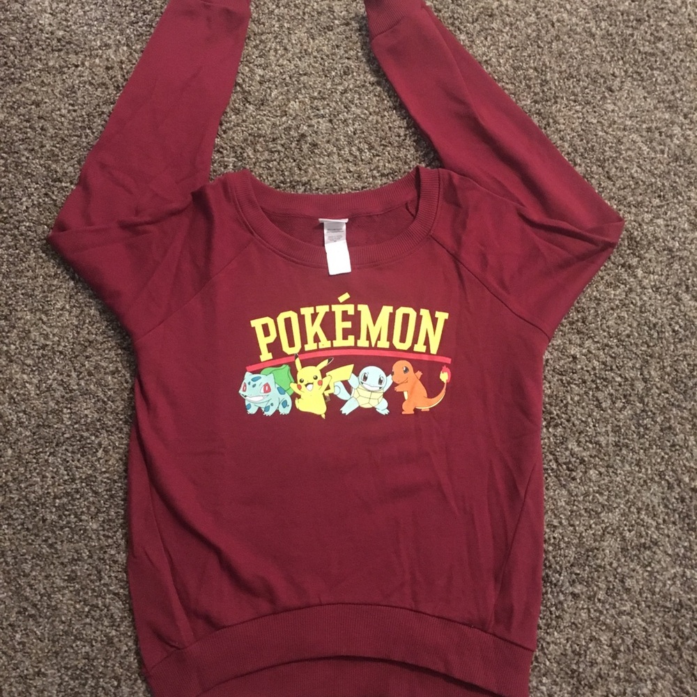 Burgundy Pokémon sweater